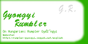 gyongyi rumpler business card